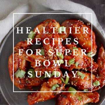 a list of healthier recipes to make on super bowl sunday or for any game day